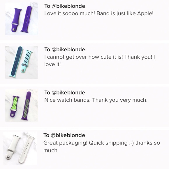 NEW Ultraviolet Silicone Band For Apple Watch 38 - Picture 3 of 3